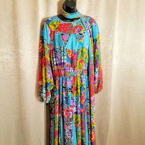 Vintage Diane Freis Georgette Dress